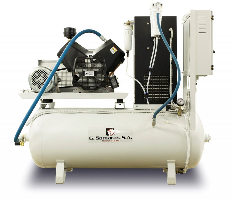 Medical air compressor systems
