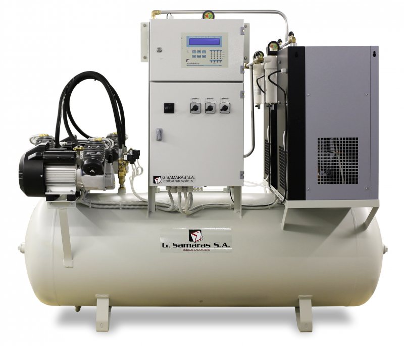 Medical air compressor systems